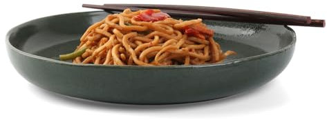 Holst Porzellan RT 424 Porzellan Teller 24 cm mit hohem Rand Musgo Grün 24 x 24 x 3,5 cm 1 Stück