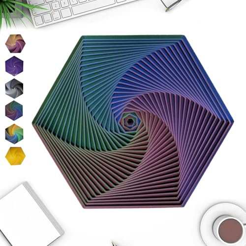 Fractal Fidget,Hexagon Fidget,Fractal Fidget Hexagon,3D Printed Hexagon Fidget Toy,Fractal Fidget Hexagon fingertip Decompression Toy,Hexagon Spiral Toys,3D-Druck Hexagon Cube Fidget Gear Spielzeug