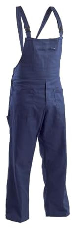 PETTORINA DA LAVORO SALOPETTE UOMO IN COTONE 100% MASSAUA BLU (BLU, 62)