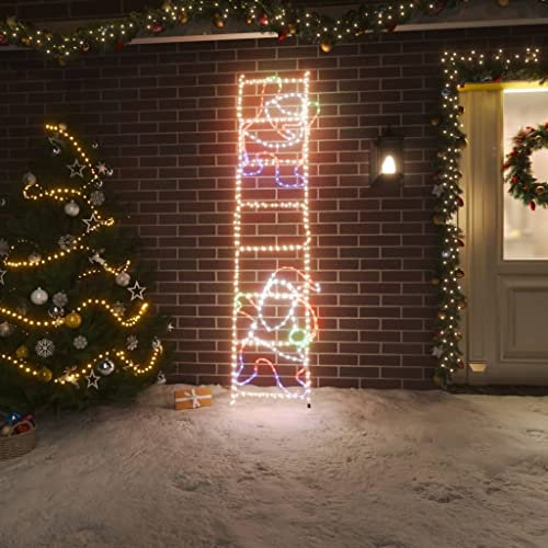 Willood LED-Silhouette Weihnachtsmann auf Leiter 552 LEDs 50x200 cm