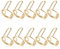 Wudu Nagelringe 10 Stück Nagel Ring Mit Nägeln Für Acrylnägel Verstellbare Fingernagel Nail Rings Set Wiederverwendbare Metallringe Nägel Ringe Ohne Klebstoff Metallring Für Frauen(Gold)