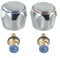 Tap Reviver Conversion Kit, Chrome Tap Reviver Kit, 1/2 Chrome Conversion, Replacement Heads, For Basin Sink Washer Washbasin Faucets