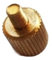 Muarted 2/5 Stück M3/M4/M5/M6 Messing Hand Twist Rändelschraube Schraube Dekoration Schraube(M5x25 2Pcs)