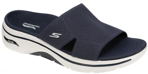 Skechers Damen Go Walk Arch Fit 2.0 Sandal Dakota, Navy, 42 EU