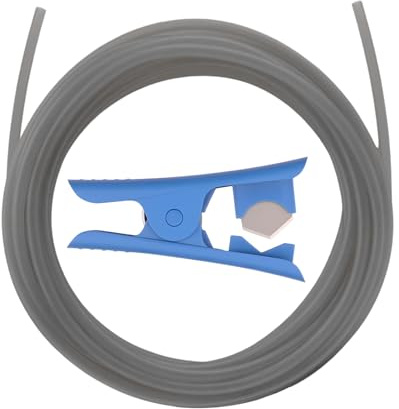 5 Meter PTFE Tube for Bambu Lab A1, X1, P1 Series, 3D Printer 2.5mm ID x 4mm OD PTFE Tubing with Cutter for K1 Series and Ender 3 V3 Series