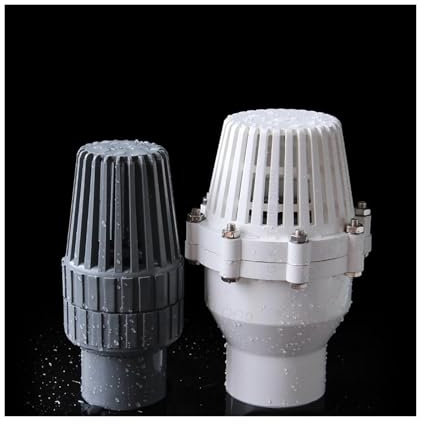 PJKTBEYI 1pcs I.D 75 90 110 160mm Water Pump Inlet Outlet Filter PVC Bottom Check Valve Aquarium Fittings(Inner Dia 160mm,Grigio)