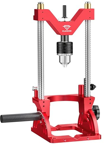 Portable Drill Guide for Drilling Precision Angled or Straight Holes, 0° to 60° Angle Drill Jig Attachment, Drill Press Adapter for Hand Drill, Portable Drill Press with 1/2 Chuck