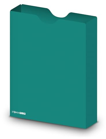 itenga Heftbox DIN A4 – Aufbewahrungsbox für Hefte & Blöcke | aus extra stabilem 0,7mm PP Kunststoff | flach geliefert, faltbar | Schutzbox für Schule, Studium & Büro (türkis)