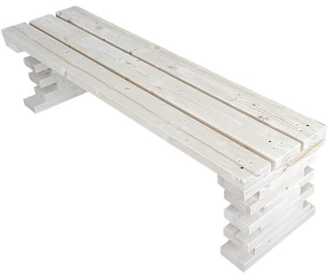 TOTAL WOOD 2012 Gartenbank Sitzbank Holzbank parkbank terrassenmobel für Innen und Außen geeignet Nach Maß verfügbar (150x38.5x42)