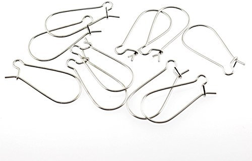 20 crochets Kidney Boucles d'argent de Vintage Parts, Bijoux DIY