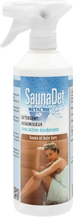 Metacril Detergente e Igienizzante per Sauna a Base Vegetale - SaunaDet 500ml + Pannetto Real Clean Omaggio