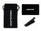 NKS Tube & Blade Sniffer, 1 Ziehröhrchen mit Klinge, komplett aus Edelstahl, Leinen-Tasche, Karte
