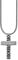 cai Herren Anhänger mit Kette 925/- Sterling Silber 60cm Mattiert Silbergrau 0,006ct 132240188