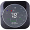Qiumi Termostati Smart Wifi per pompa di calore domestica Compatibile con Alexa Google Home controller con riscaldamento e raffreddamento a luce nera Pannello spazzolato 24 V richiede filo C.