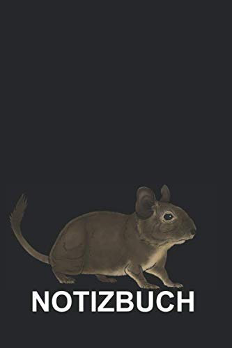Notizbuch: Degu Nagetiere Nager Haustiere Lustig Niedlich Tiere Tiermotiv | Notizbuch, Tagebuch, Notizheft, Schreibheft | ca. A5 mit Linien | 120 Seiten liniert | Softcover | weißes Papier