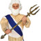 NET TOYS Herrschaftlicher Poseidon Dreizack - Gold 94 cm - Außergewöhnliches Party-Accessoire Gott des Meeres Trident - Perfekt geeignet für Fasching & Karneval