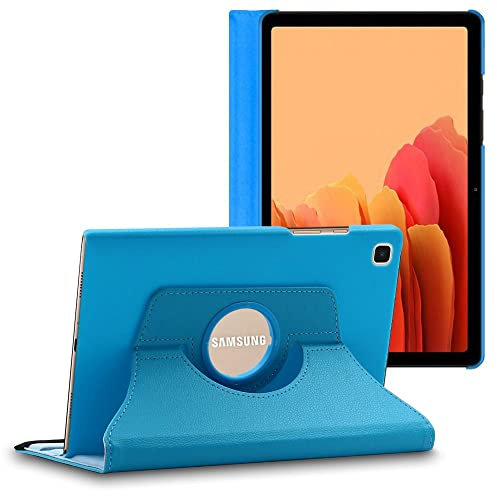 ebestStar - Hülle für Samsung Galaxy Tab A7 10.4 T505 (2022, 2020), Drehbar Schutzhülle, PU-Lederhülle, Rotierende Ständer Etui, Rotating Case Cover, Blau