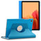 ebestStar - Hülle für Samsung Galaxy Tab A7 10.4 T505 (2022, 2020), Drehbar Schutzhülle, PU-Lederhülle, Rotierende Ständer Etui, Rotating Case Cover, Blau