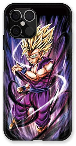 iPhone 12 Pro Max Manga Dragon Ball Sangohan Purple Case