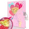 GINMLYDA Pink Secret Diary for Girls, 7x5.25 Inches 160 Lined Pages Shakable Sequin Kids Diary with Lock Heart Journal for Girls Gifts Cute Notebook for Birthday Presents Toys 5 6 7 8 9 10 Year Old