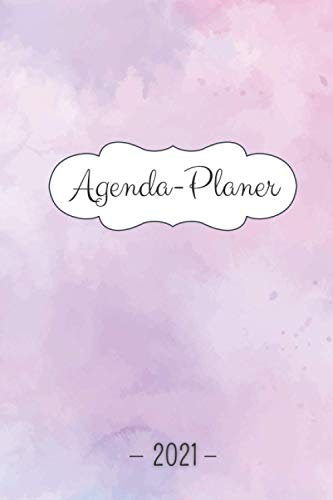 Agenda 2021: Planer für 2021. 2 Seiten pro Woche. Kalender 2020-2021-2022. Von Januar bis Dezember 2021. 114 Seiten. Verfügbare Motive Blumen/Abstrakt/Vintage/Kind/Pastell
