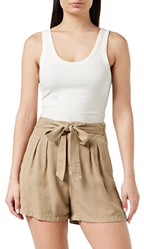 VERO MODA Damen VMMIA HR Loose Summer GA NOOS Shorts, Silver Mink, M