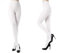 Carnavalife 2 Paar blickdichte Damen-Strumpfhosen in einfarbig, Leggings aus Mikrofaser, Stützstrumpfhose für Herbst und Winter, weiß, One size