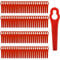 Lame Plastique Coupe Bordure(Lot de 100 Pièces) Lames en Plastique de Rechange, Pour Coupe Bordure Tondeuse à Gazon, pour Jardin et Pelouse, Fleuret