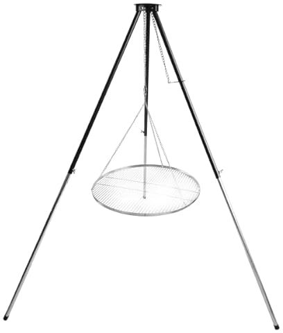 Dreibein Grillgestell mit 60 cm Rost verchromt T180 C60