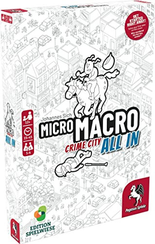 Pegasus Games 59062E MicroMacro: Crime City 3 – All In (englische Ausgabe), White