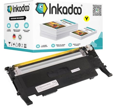 Inkadoo Toner f r Samsung CLT-Y4072S/ELS / Y4072S Gelb CLX-3185 W 3185 FN CLP-320 320 N 325 Tonerkartusche, Tonerpatronen, Drucker Toner