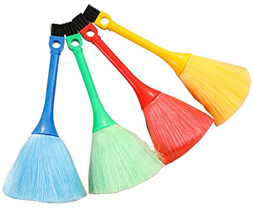 Anjing Mini Feather Duster Fluffy Microfiber Duster for Kitchen 4 Pc