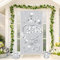 VICSOM Silberhochzeit Tür Banner, Silberhochzeit Deko, 25. Hochzeitstag Banner, 25.Jubiläum Banner Silberhochzeit Hintergrund, Silberhochzeit Tür Wand Dekoration 25 Hochzeitstag Dekoration
