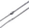 Mesnt Kette Mädchen Silber, Halskette aus Edelstahl Einfache verlängerte Kabelkette mit Karabinerverschluss 2.4mm für Männer/Frauen 60cm