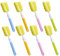 8 Stück Baby Flaschen Reinigung Bürste, Schwamm Babyflaschen Bürste, Flaschenbürste, Schaumstoffbürste, mit Langem Griff, für Babyflaschen, Tassen, Teekanne (Orange, Blau, Grün, Pink)