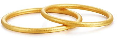 Epinki Gold 18K 750 Eheringe, Partnerringe Simple Mattiert Design Freundschaftsringe Pärchen Ringe Echtschmuck