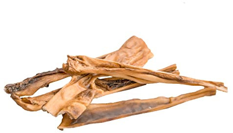 123... Chien Dabei! - Peau de tête de bœuf 30 cm - 2,5 kg, séché en douceur pour les chiens, qualité en provenance d'Europe, nettoyage idéal des dents, longue durée de mastication