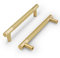 COTYKILEY 10 Pack 5 Inch(128mm) Brushed Brass Gold Knurled Kitchen Cabinet Pulls