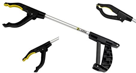 LZZAZ (Pack of 10/4/2/1) Small Litter Pickers for Children with Magnet Claw, 16~42cm Handy Assist Grabbers for Disabled, Mobility aids Grabber Stick Heavy Duty Rubbish Picker (42 cm,1-Pack)