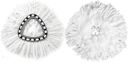 3PCS Replacement Mop Head, Universal 360° Microfiber Spin Mop Compatible For Vileda Mop Replacement Head Refill