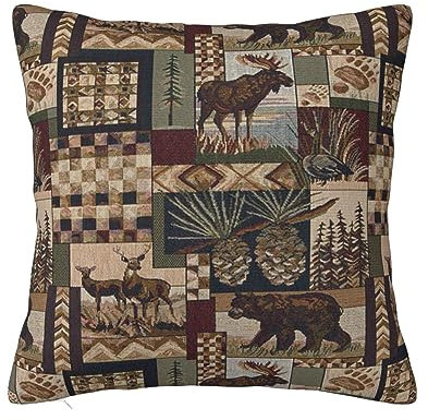 OPSREY Lodge Bear Deer Printed Throw pillow decorative pillowcase Cushion Cover Square pillow