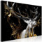 murando Acrylglasbild Hirsch 1 Teilig Wandbild auf Acryl Glas Bilder Kunstdruck Moderne Wanddekoration - Tier Abstrakt schwarz g-C-0329-k-a