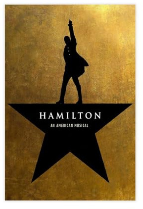 EMIGOS Filmposter An American Musical Broadway, Werbestar Hamilton, Wandkunst, Dekor, Bild, Gemälde für Wohnzimmer, Schlafzimmer, Dekoration, ungerahmt, 30 x 45 cm