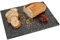 UNIQUE HOME LIVING Black Speckled Granite Chopping Board Kitchen Cutting Board Multi-Purpose Food Serving Board 40 x 30 x 2cm