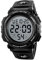 LIFEJXWEN Digitale Sportuhr für Herren, wasserdicht 5 ATM, Armbanduhr mit Alarm/Stoppuhr, LED-Hintergrundbeleuchtung, Kalender, 12/24 Stunden, elektronische Uhr für Jungen, Schwarz , Riemen