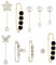 SURALIN 10 PCS Broche Perle Broche Femme Clip Épingles de Décolleté Épingles de Sûreté pour Cardigan Femme Boutons Bijoux Épingles à Bijoux pour Broche de Vêtements