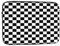 Laptop Case Black And White Checkered Laptop Sleeve Shockproof Protective Notebook Case With Zipper Briefcase Carrying