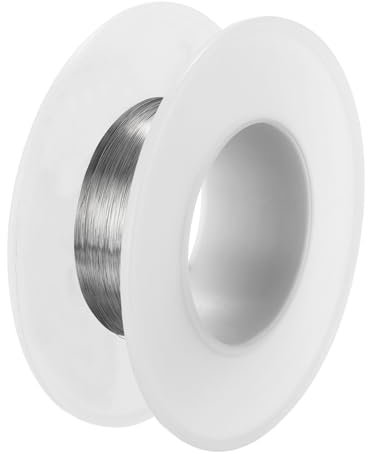 PATIKIL Filo in Acciaio Inossidabile 304, 328 Piedi 0.12mm 36 Calibro Filo Gioielli, Filo Creazioni Artigianali, Filo Bigiotteria Braccialetti, Creazioni Fai da Te, Argento