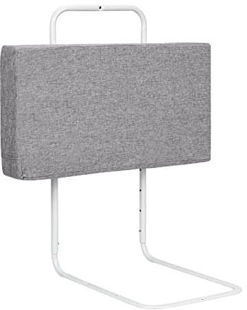 Izrielar Bettgitter für Kinder 60 * 28cm, Bettschutzgitter 5-Loch Höhenverstellbar, Rausfallschutz Bett, Kinderbettgitter, klappbar Bettgitter, Einfach zu Montieren, Grau