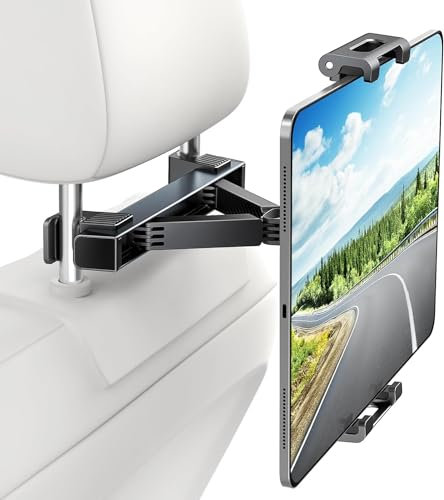 Generic Car Headrest Mount/Holder - Car Trip Essentials for Kids, 360° Rotation, Easy to Install, Compatible for Tablet/iPad, Cellphones and Other 4.7-12.9 Devices